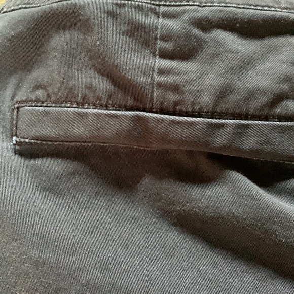 American Eagle black shorts.  Stretch.  Size 12. Waist approx. 17 inches. - Picture 8 of 9